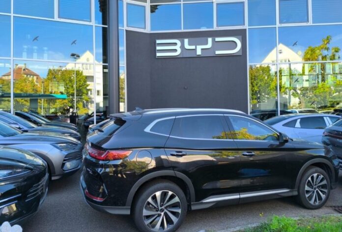 BYD automobili parkirani ispred Autokuce