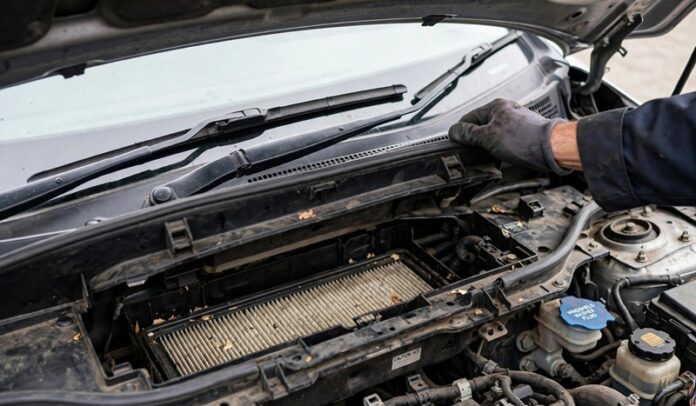 motor automobila kada mehanicar mijenja filter