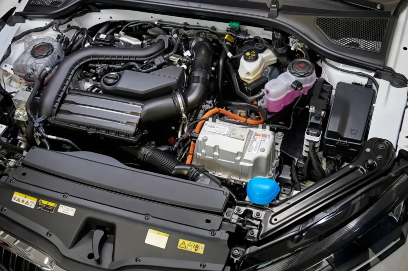 motor od nove skode octavie full hybrid slikan iz bliza